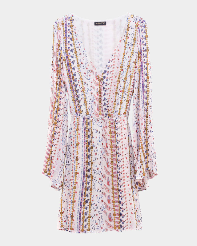 Flora Silk Mini Dress